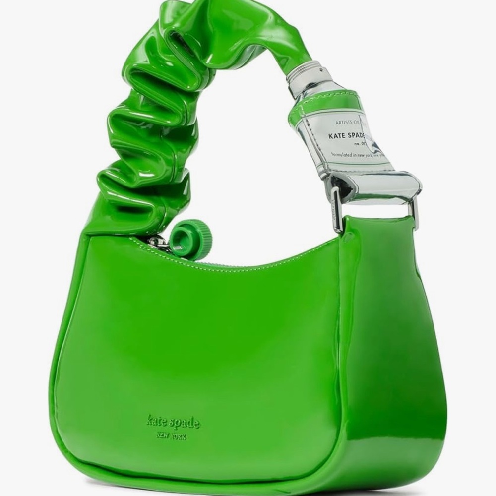 Nwt Kate spade squeeze green paint bag. - Picture 4 of 10